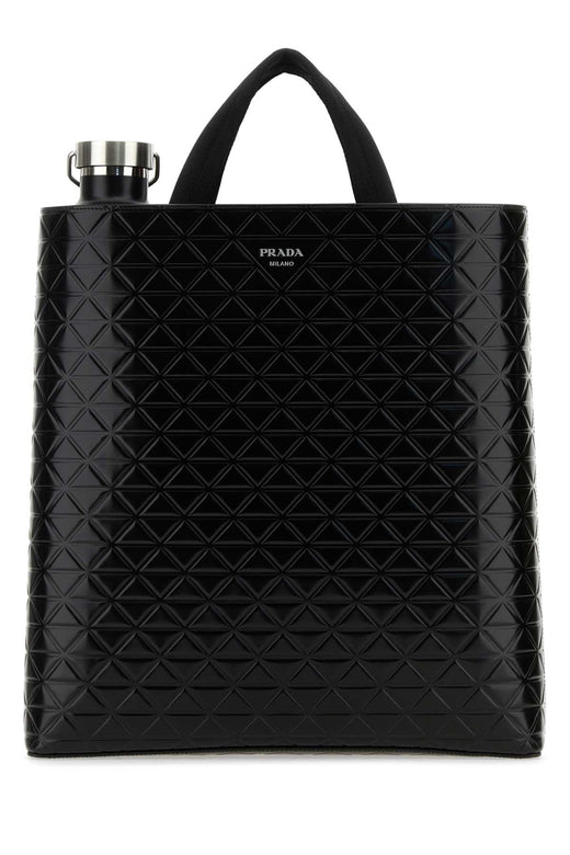 Prada Milano Tote Bag — Black Vitello