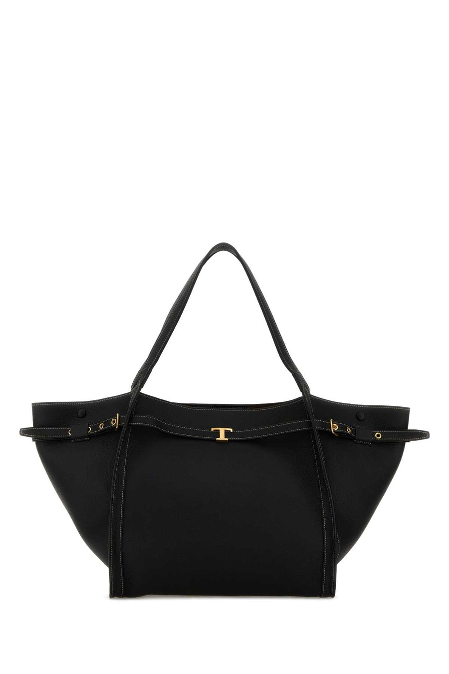 Tods Leather Shoulder Bag — Black