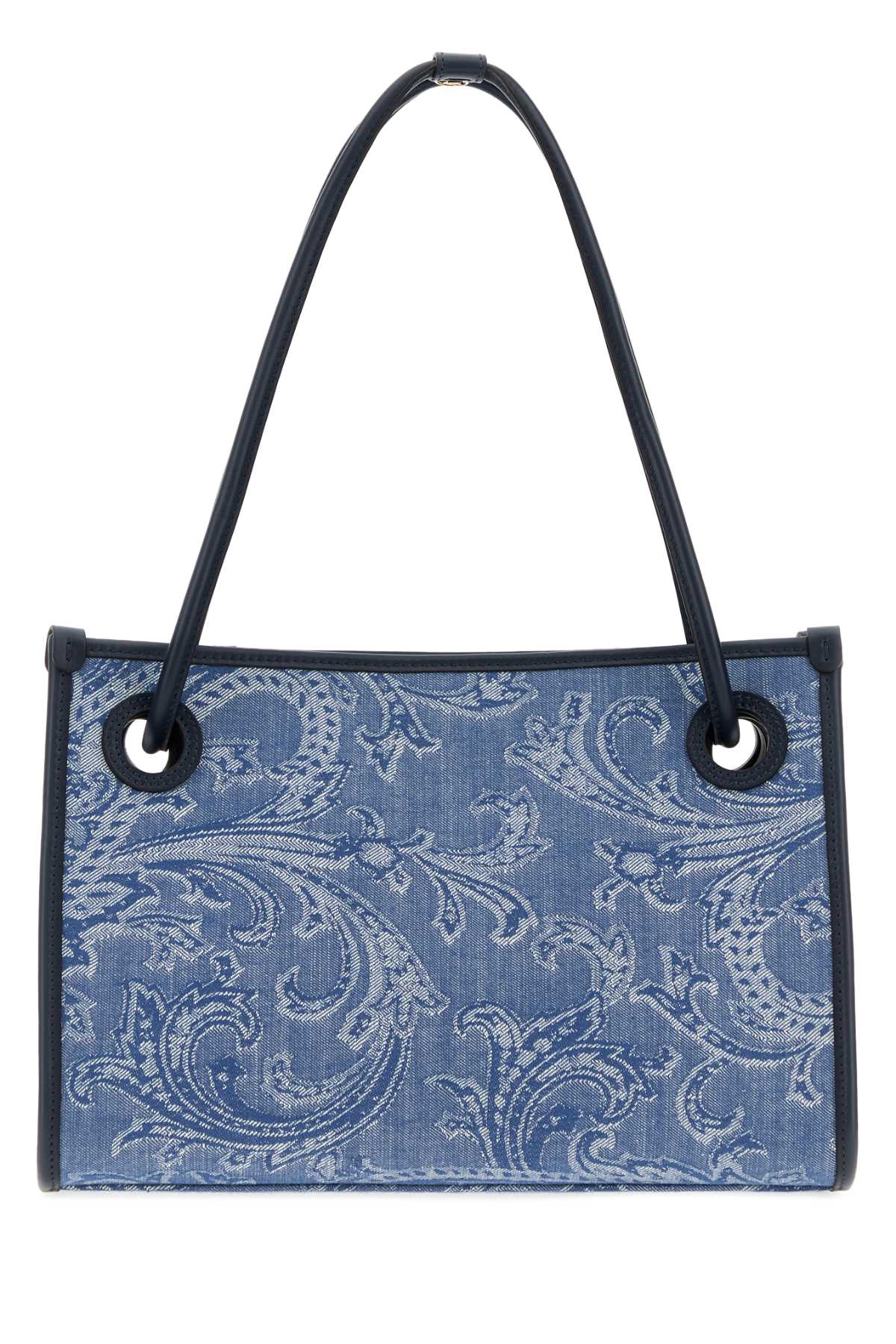 Etro Tessuto Shoulder Bag — Blue