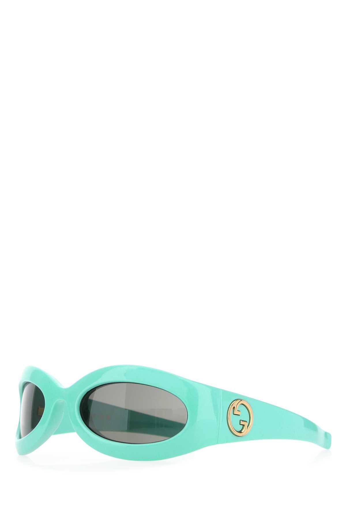 Gucci Acetate Sunglasses — Turquoise Exterior