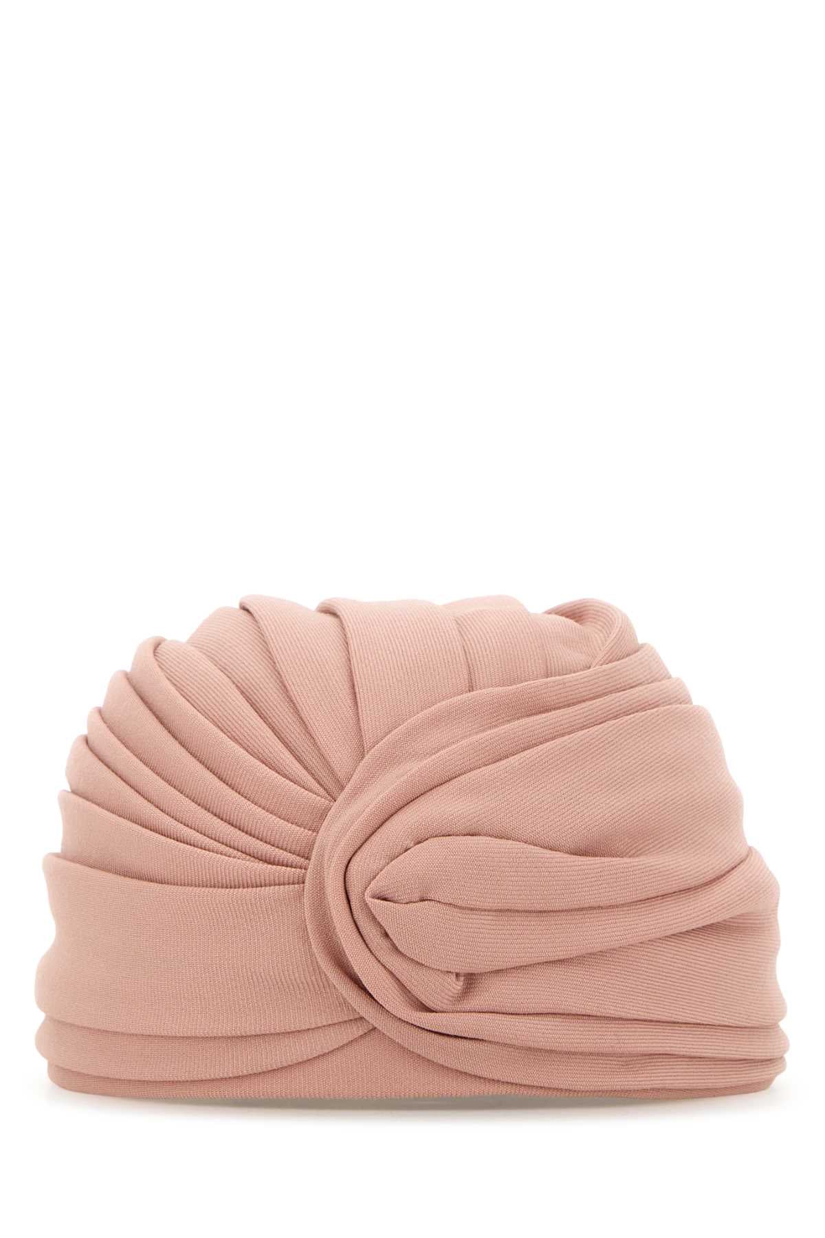 Valentino Garavani Turbante Virgin Wool Turban Winter Hat — Pink