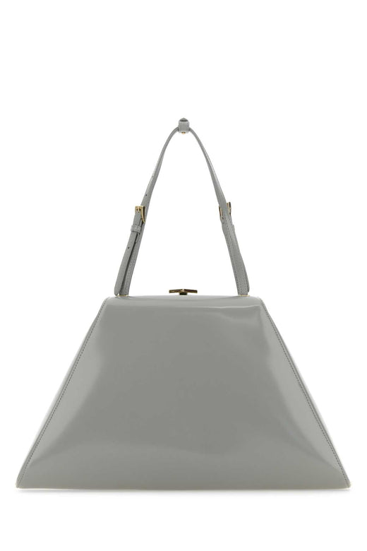 Prada Nube Shoulder Bag — Gray Vitello