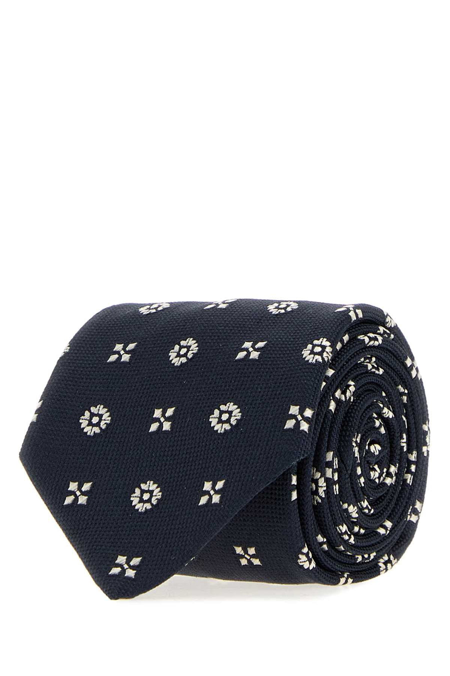 Saint Laurent Petits Necktie — Navy Exterior: Silk Lining: Neckties