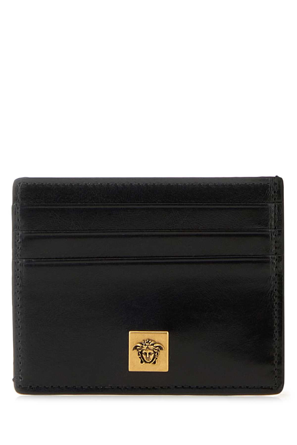 Versace Card Case — Black Wallet