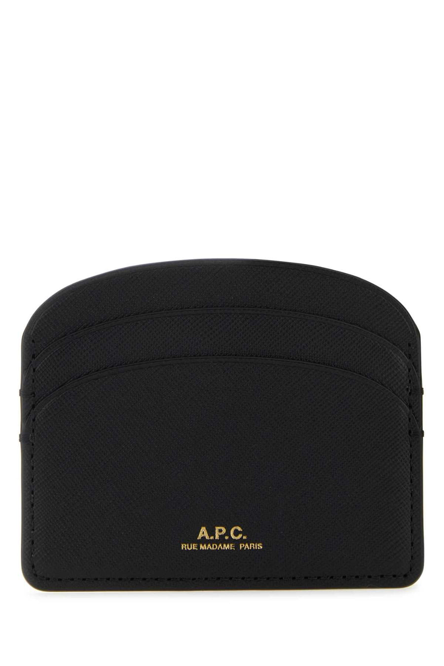 A.p.c. Rue Madame Card Case — Black Calf Cases