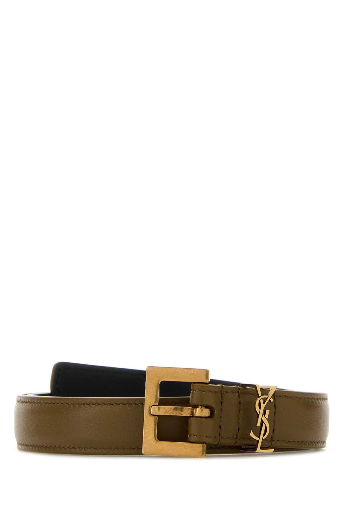 Saint Laurent Belt — Brown
