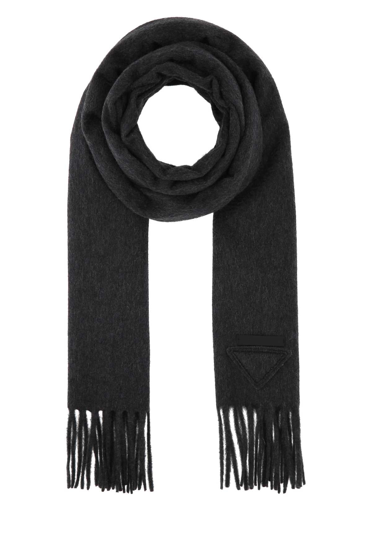 Prada Cashmere Scarf — Gray Exterior: Scarfs