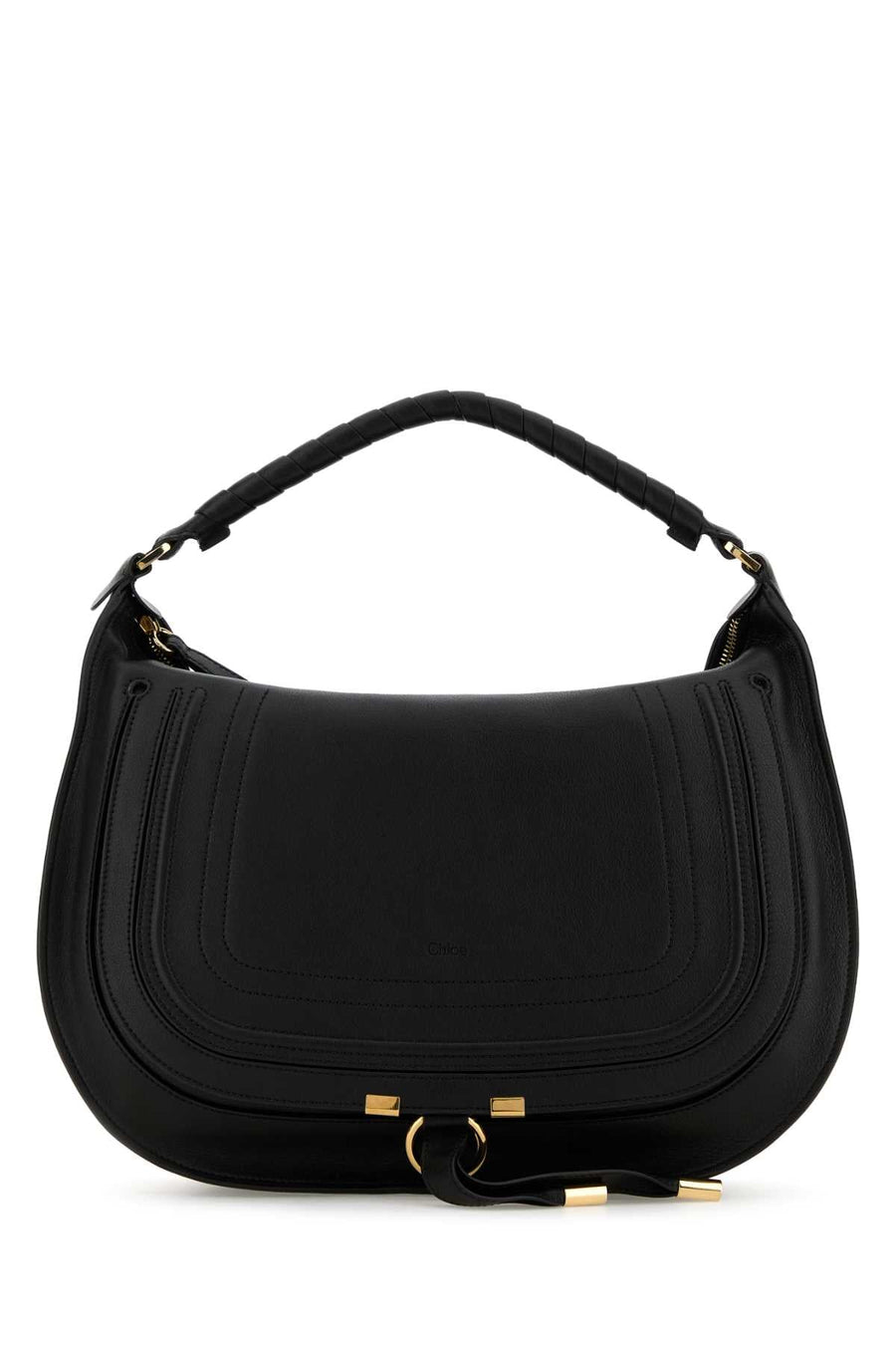 Chloé Marcie Shoulder Bag — Black