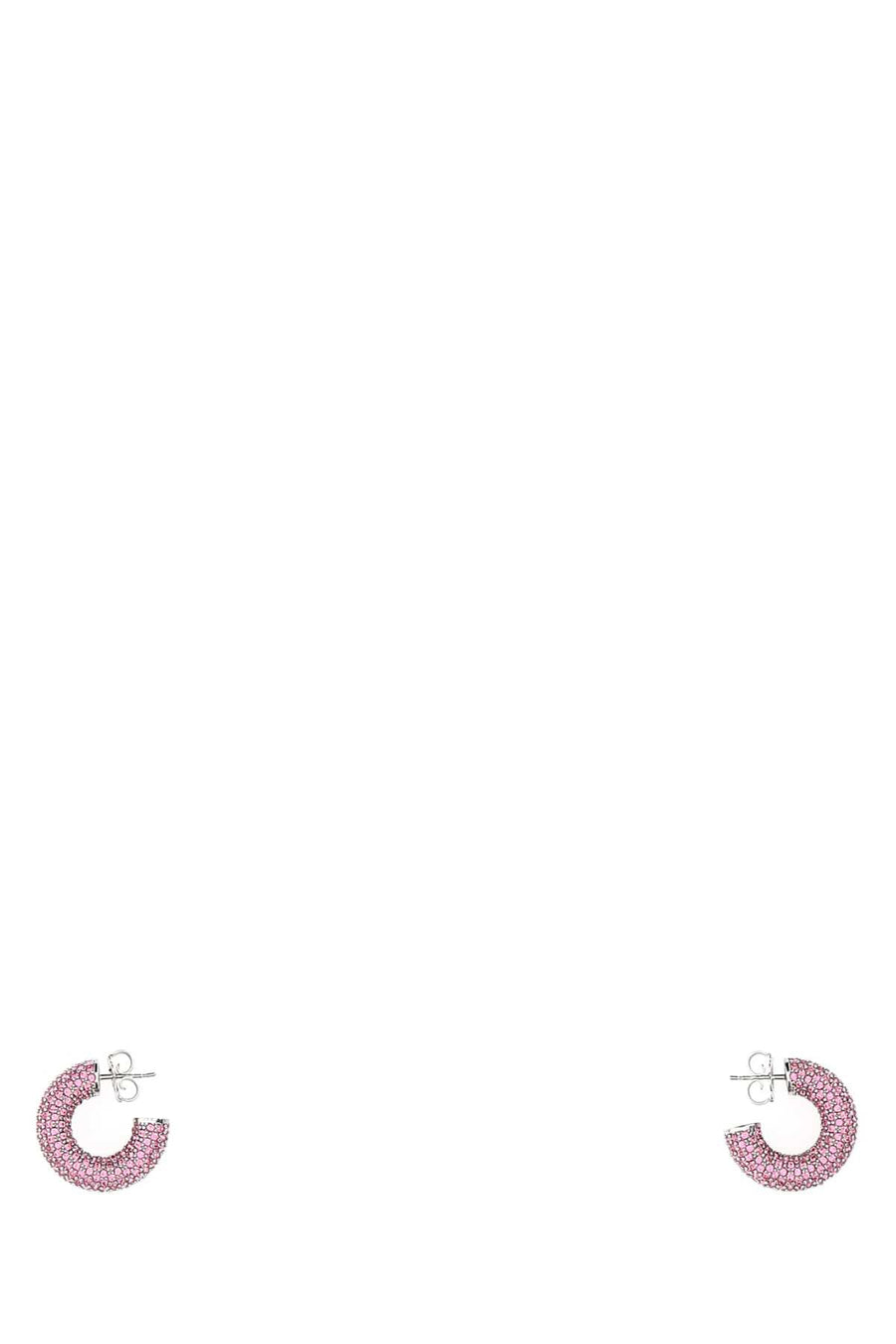 Amina Muaddi Cameron Earrings — Pink
