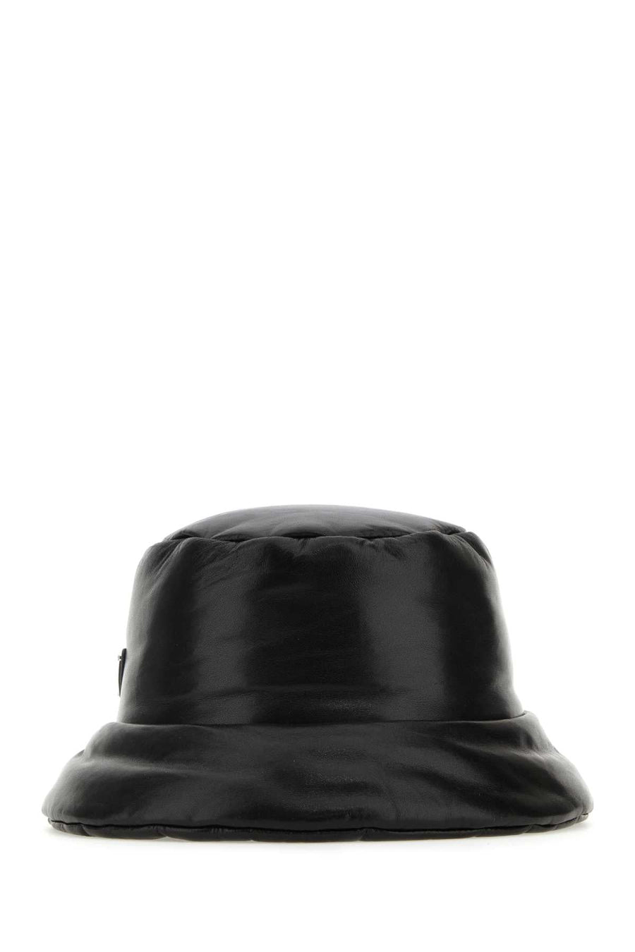 Prada Nappa Leather Padded Bucket Hat — Black Agnello