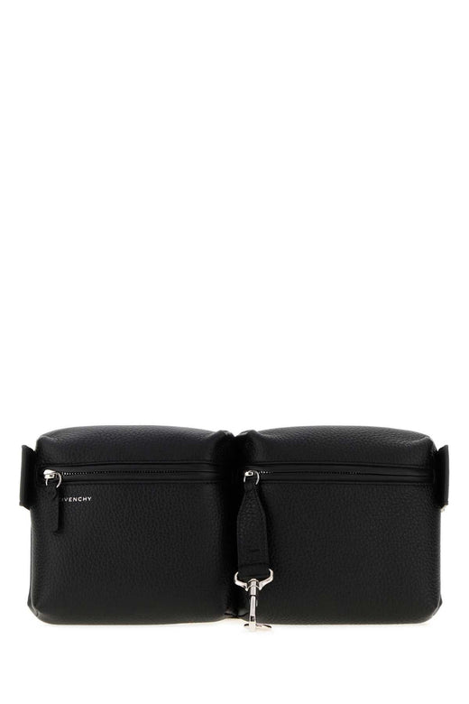 Givenchy Multipocket Belt Bag — Black Canvas