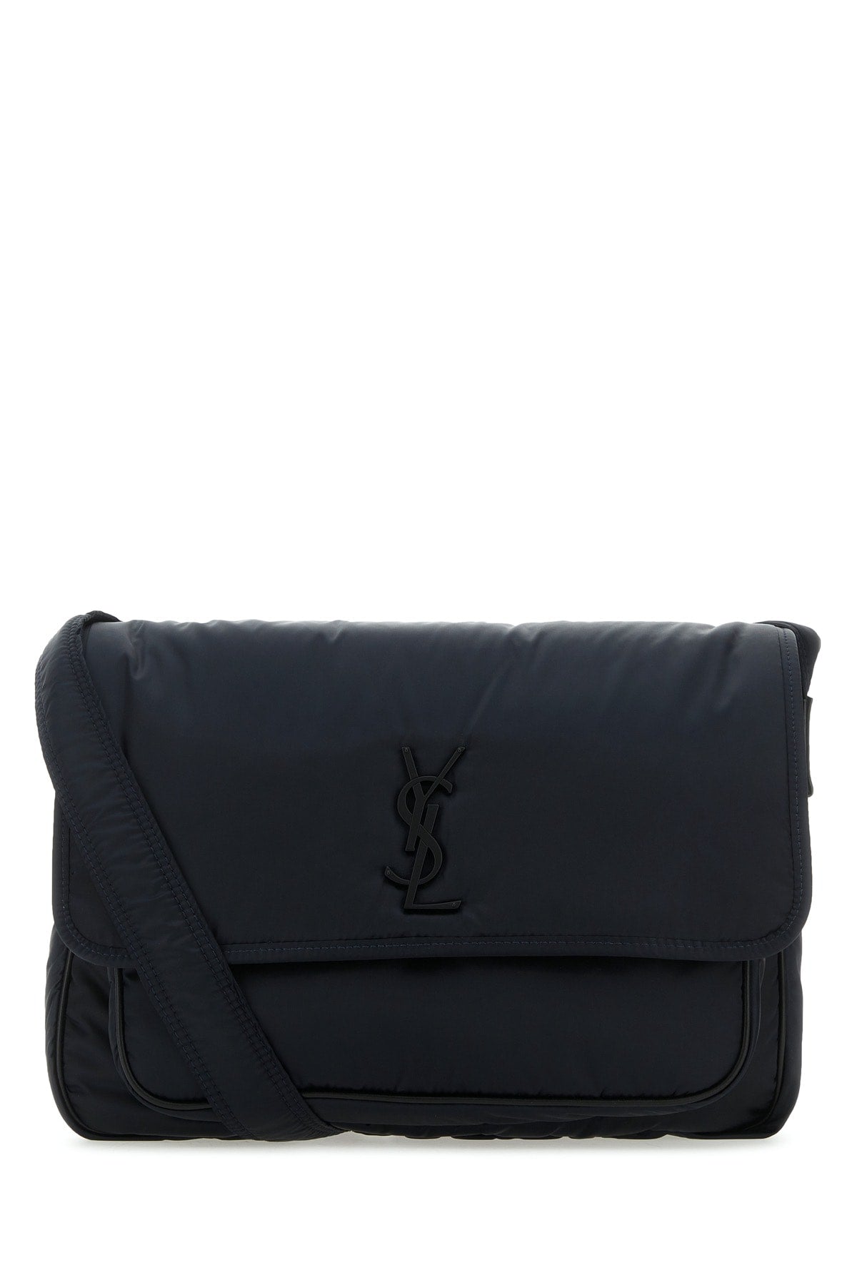 Saint Laurent Quilted Nylon Crossbody Bag — Black Z_new Soft Nylongoya Lux