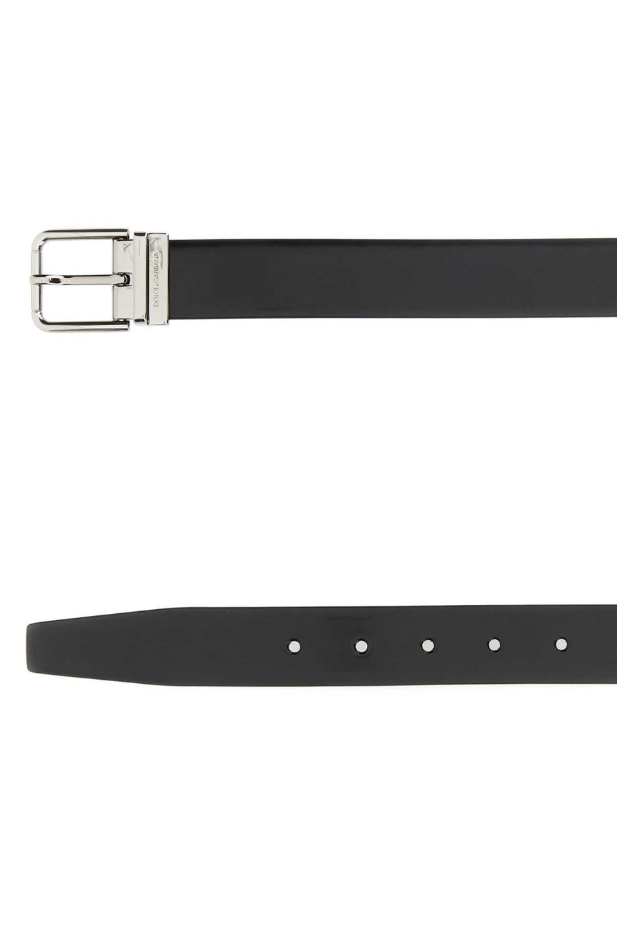 Dolce & Gabbana Shiny Belt — Black