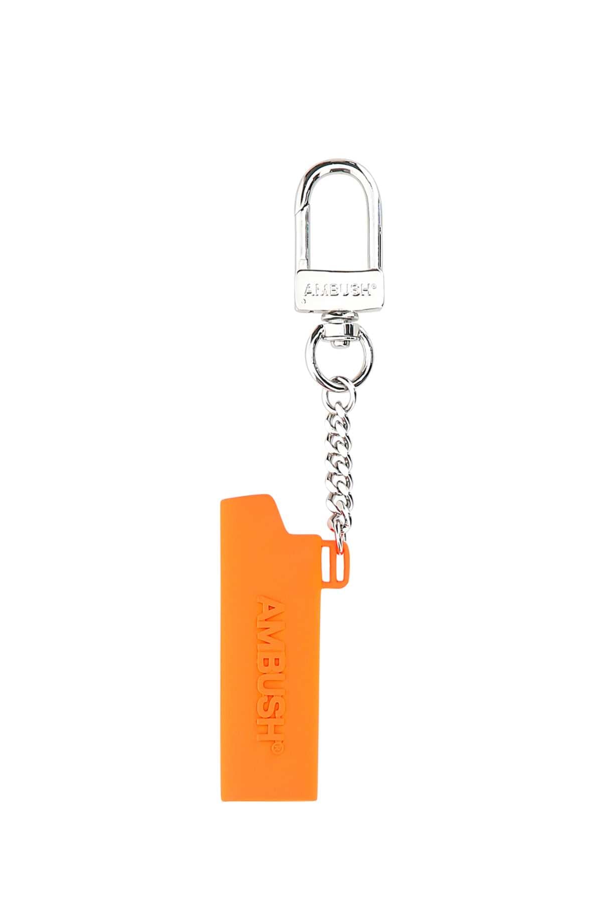 Ambush Metal Lighter Holder Key Case — Orange Exterior: Brass Belt
