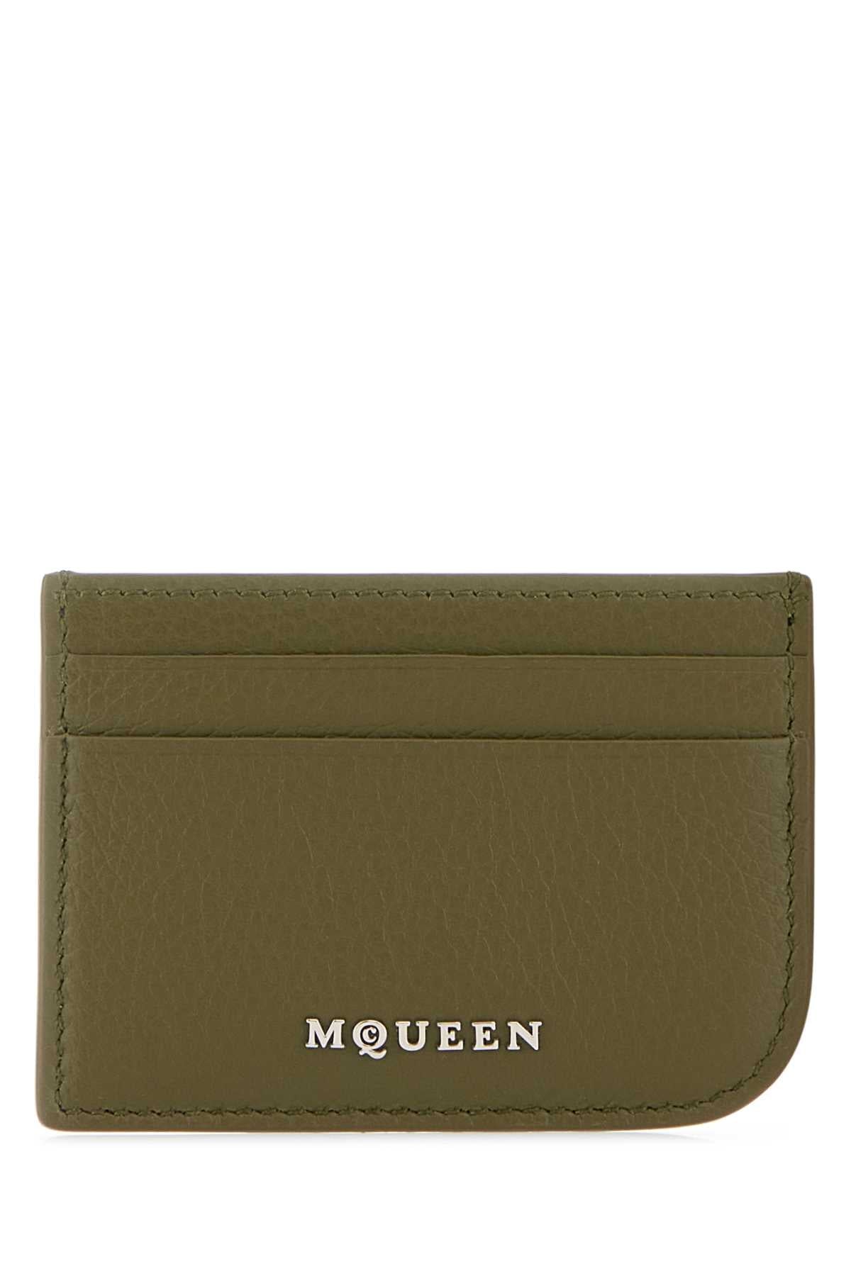 Alexander Mcqueen Card Case — Green Wallet