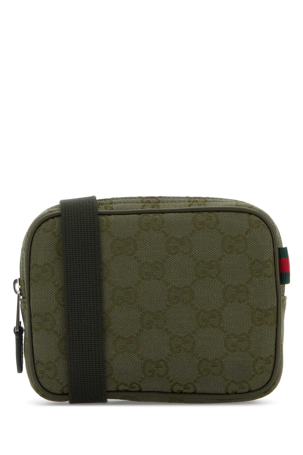 Gucci Gg Canvas Crossbody Bag — Green