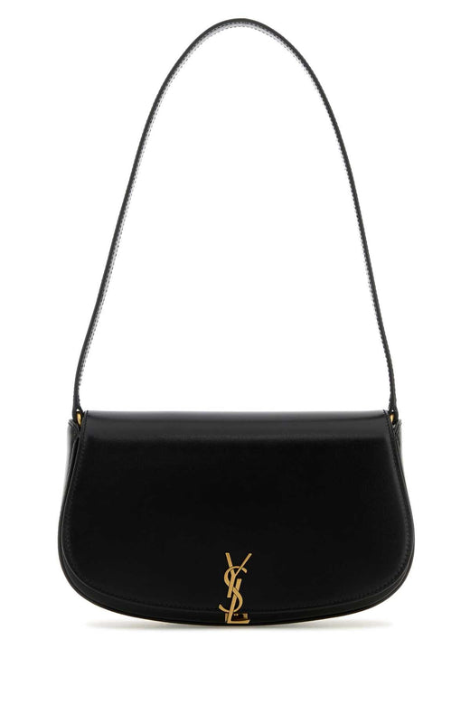 Saint Laurent Le 5 À 7 Demi Lune Shoulder Bag — Black