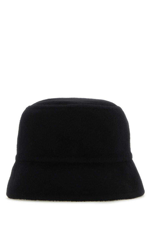 Prada Beauty Cashmere Bucket Hat — Black Exterior