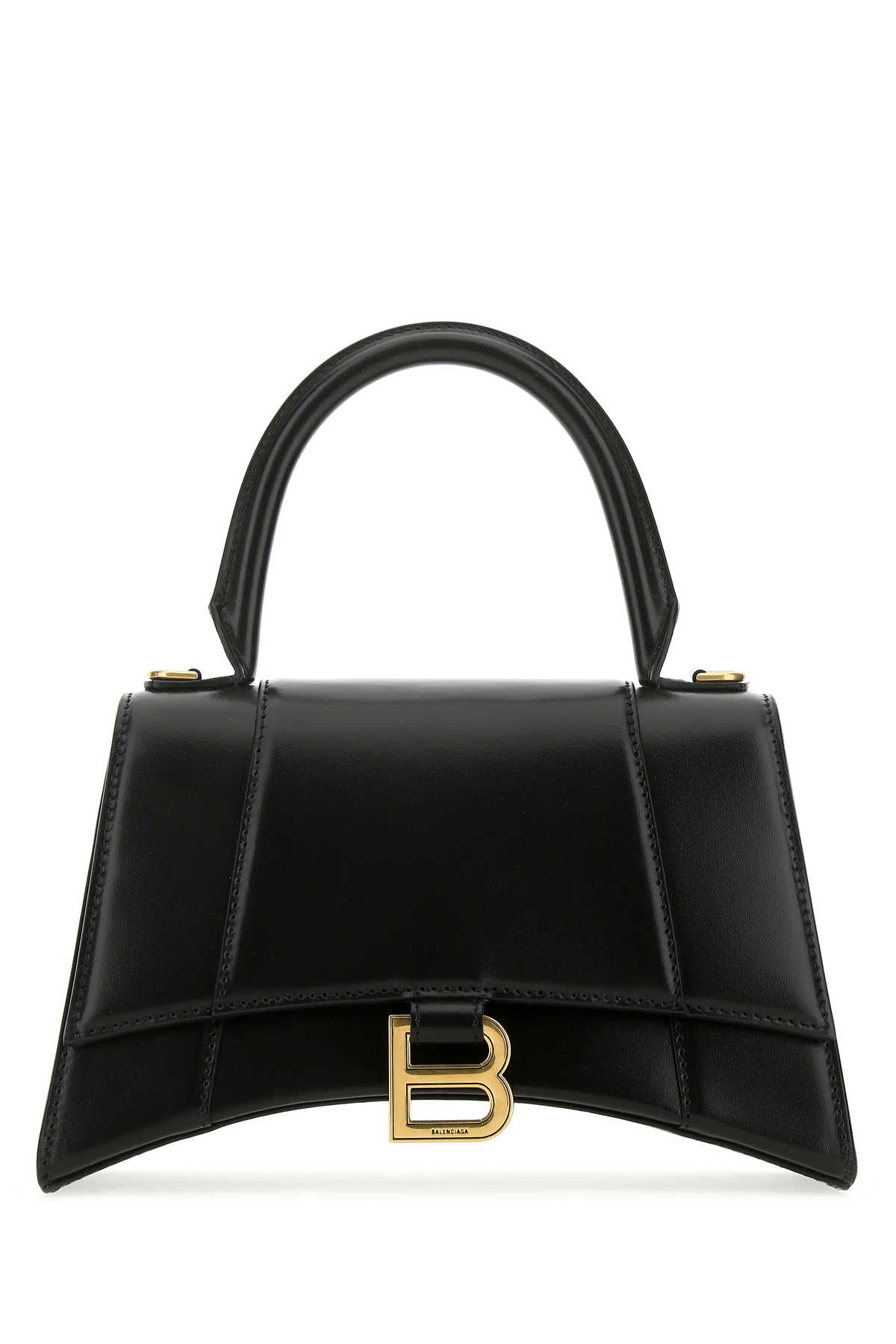 Balenciaga Hourglass Top Handle Bag — Black T Domesticated Calf Le