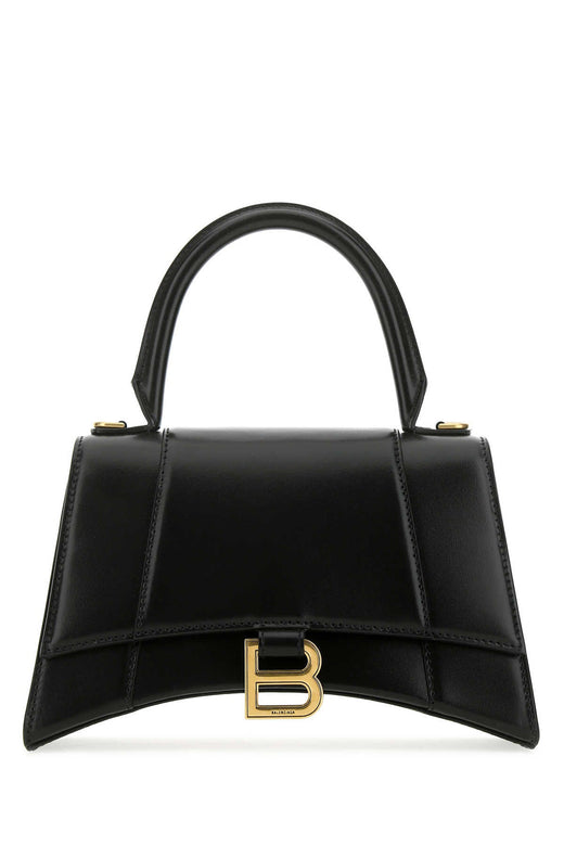 Balenciaga Hourglass Top Handle Bag — Black T Domesticated Calf Le