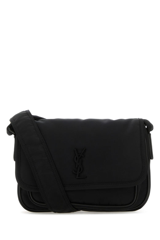 Saint Laurent Niki S Shoulder Bag — Black Leather