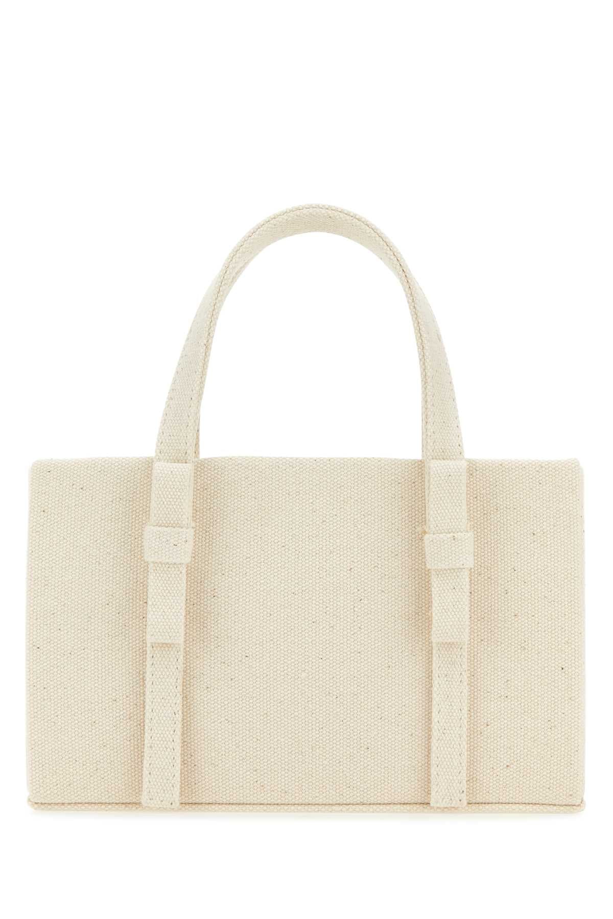 Kara Canvas Tote Bag — Beige