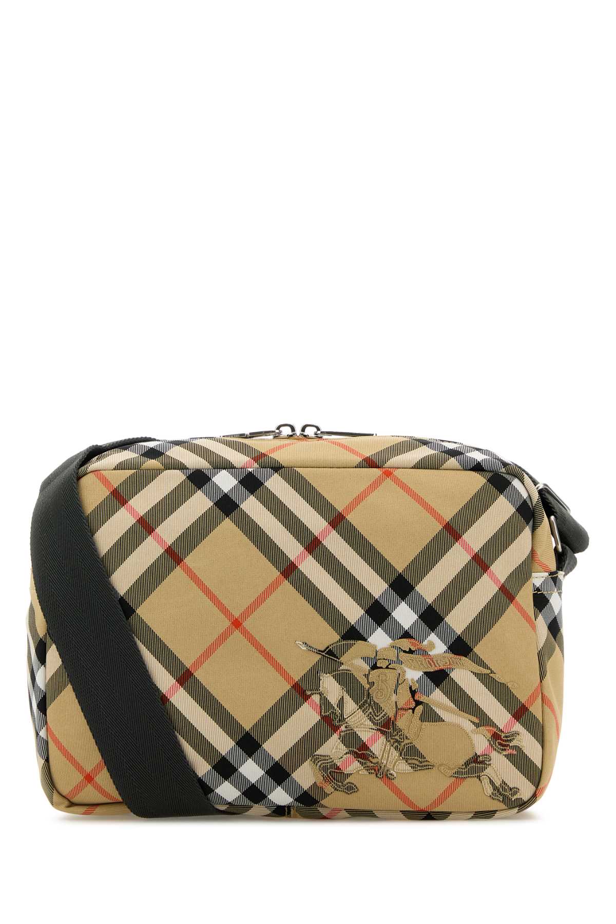 Burberry Essential Crossbody Bag — Beige Polyester Polyurethane