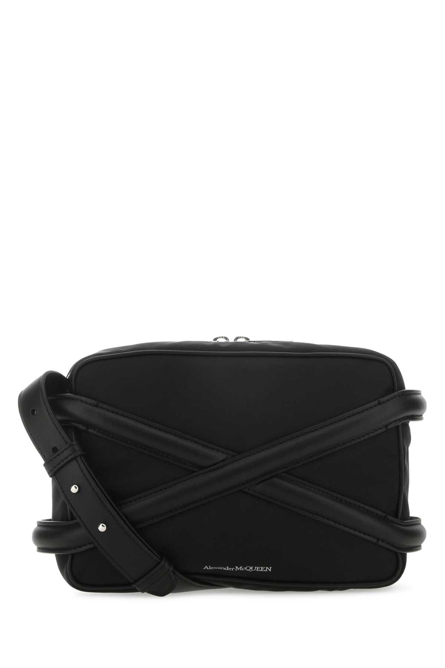 Alexander Mcqueen Harness Crossbody Bag — Black