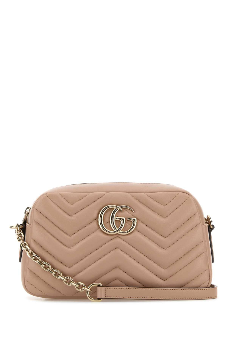 Gucci Gg Marmont Crossbody Bag — Beige Lamb