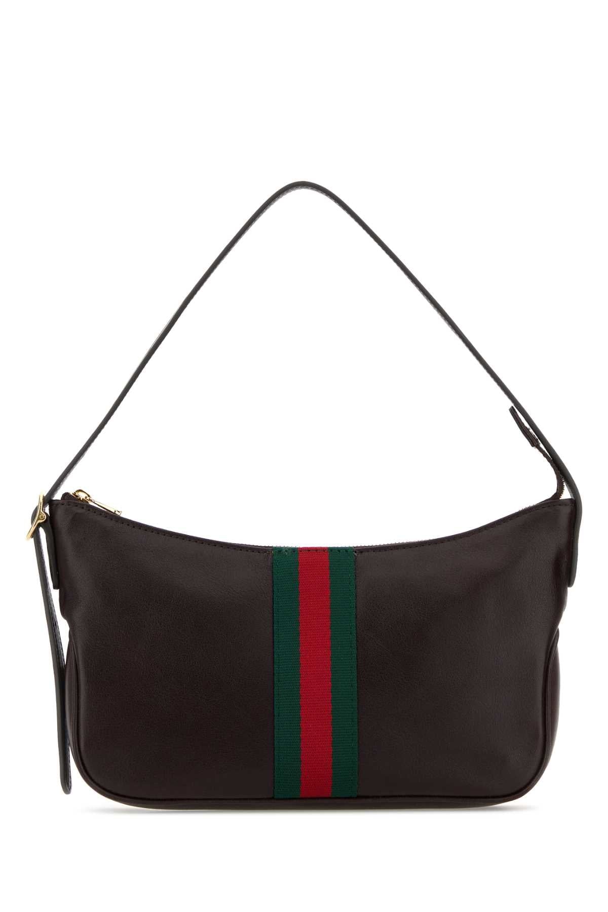 Gucci Lunetta Shoulder Bag — Brown