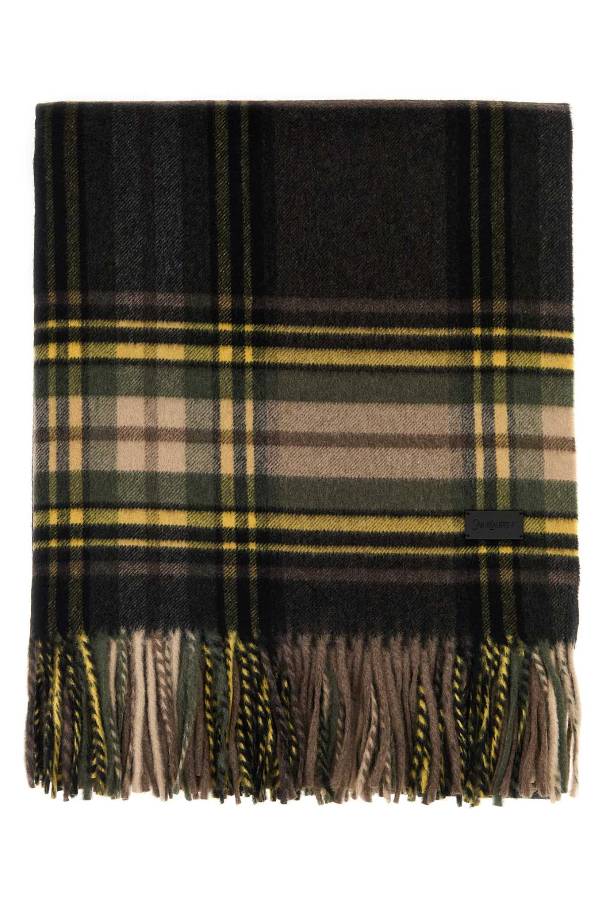 Saint Laurent Etole Scarf — Black Exterior: Cashmere Wool Scarfs