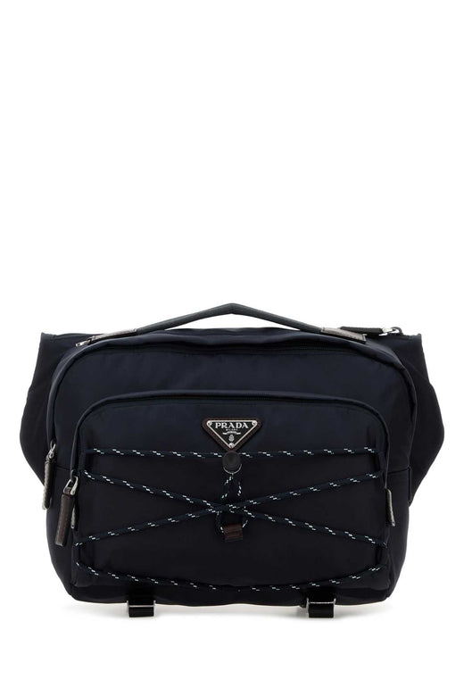 Prada Speedrock Belt Bag — Navy