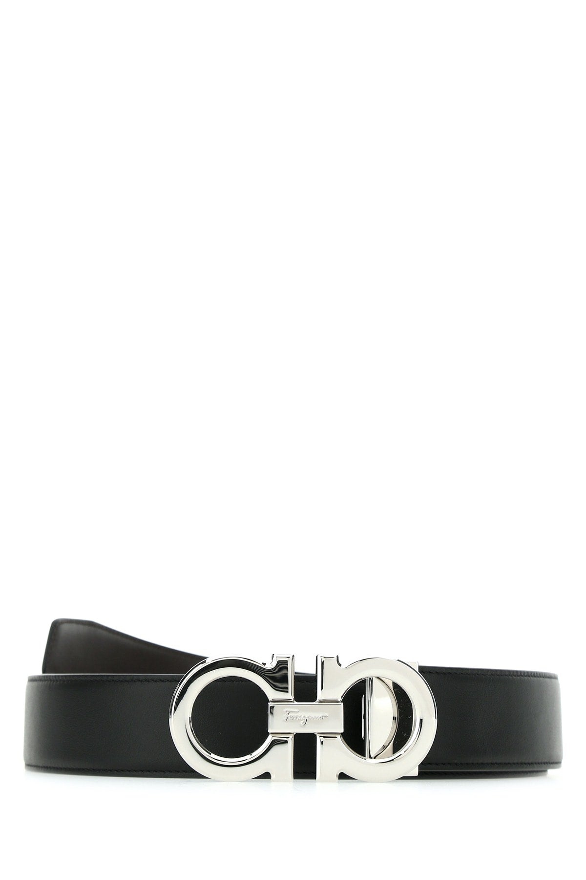 Ferragamo Adjus Belt — Black Leather