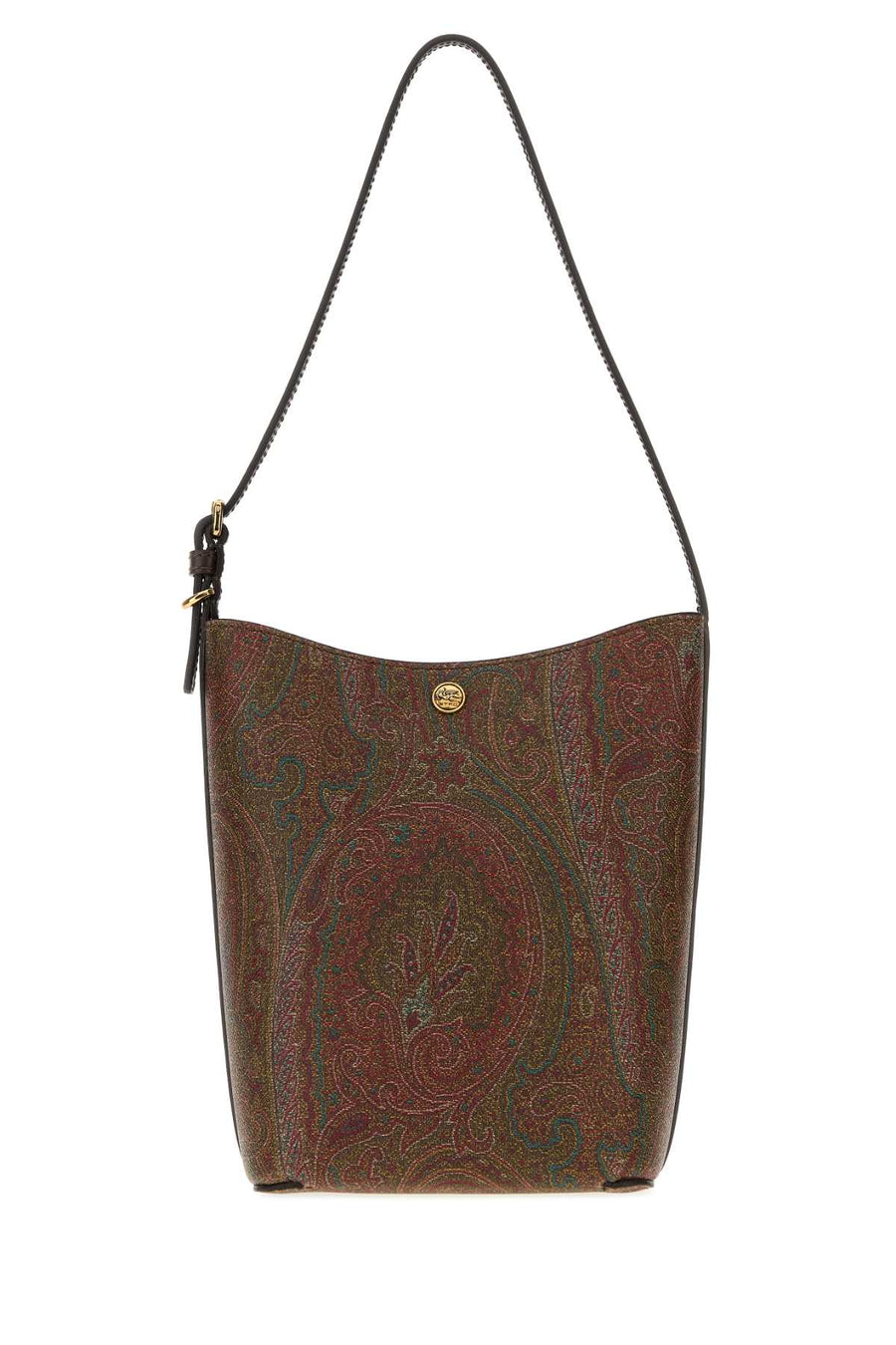 Etro Paisley-Print Canvas Shoulder Bag — Multicolor