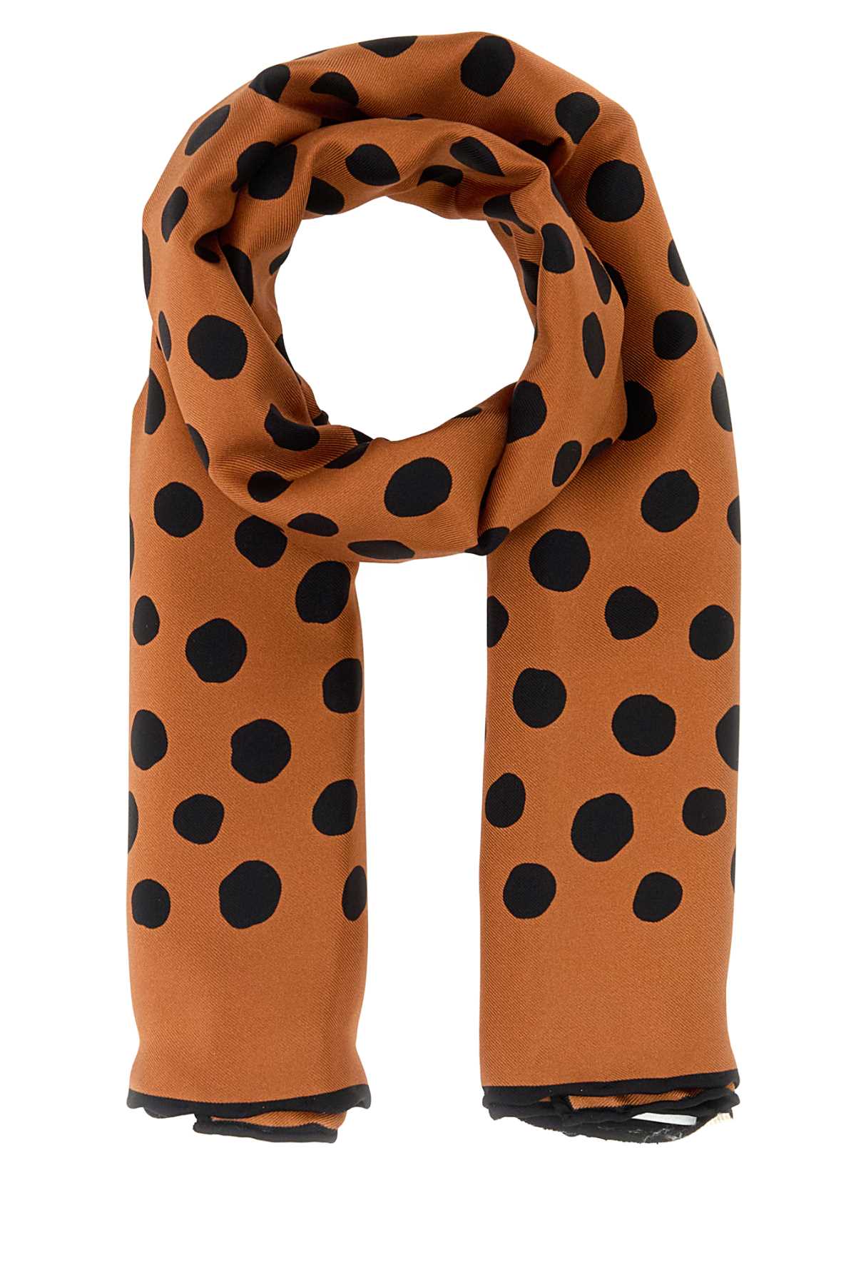 Valentino Garavani Shawls Scarf — Orange Exterior: Silk Scarfs
