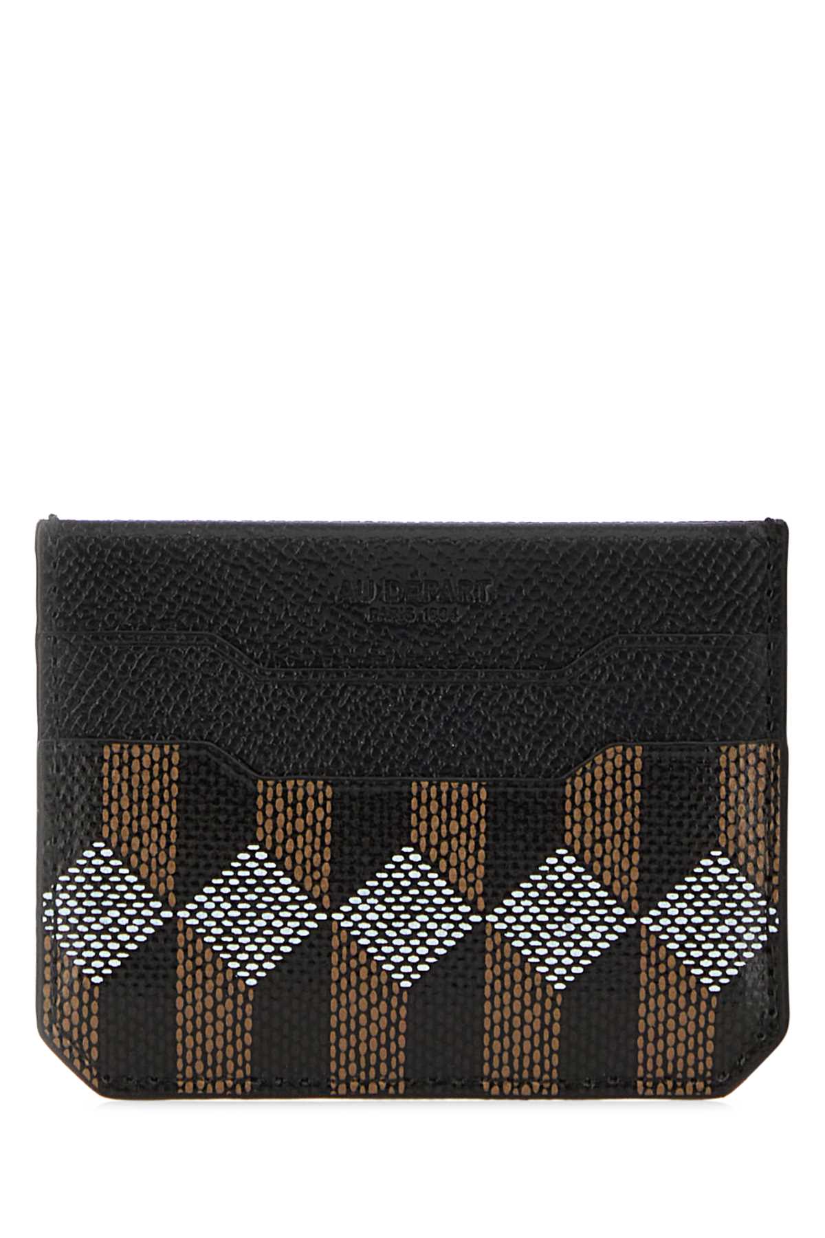Au Depart Holder Card Case — Navy Exterior: Leather Wallet