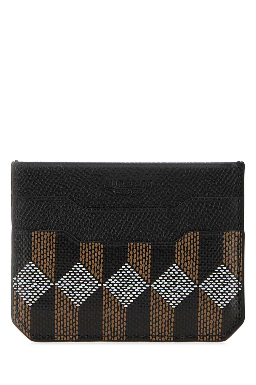 Au Depart Holder Card Case — Navy Exterior: Leather Wallet
