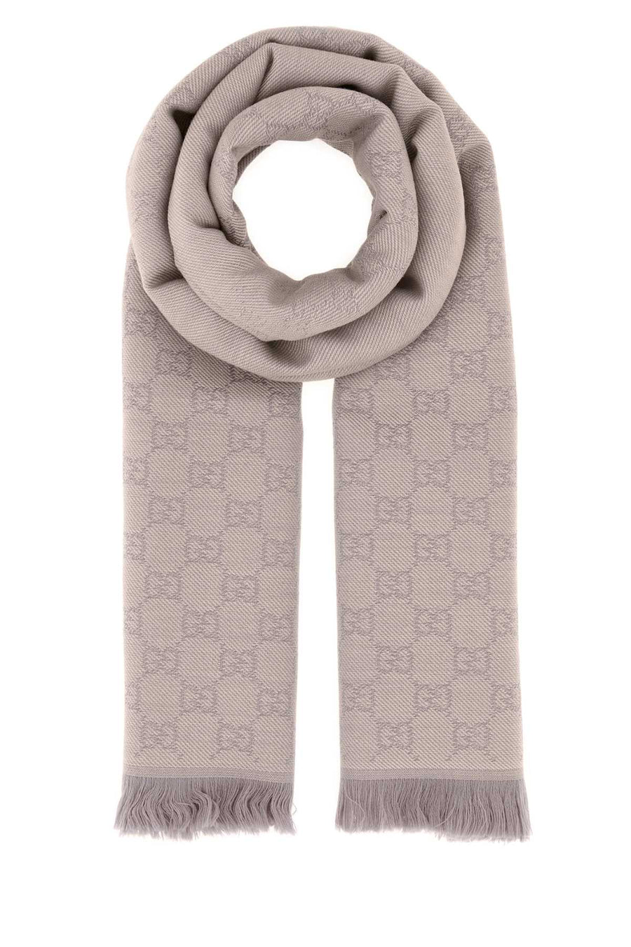 Gucci Embroidered Wool Scarf — Beige Fabric Scarfs