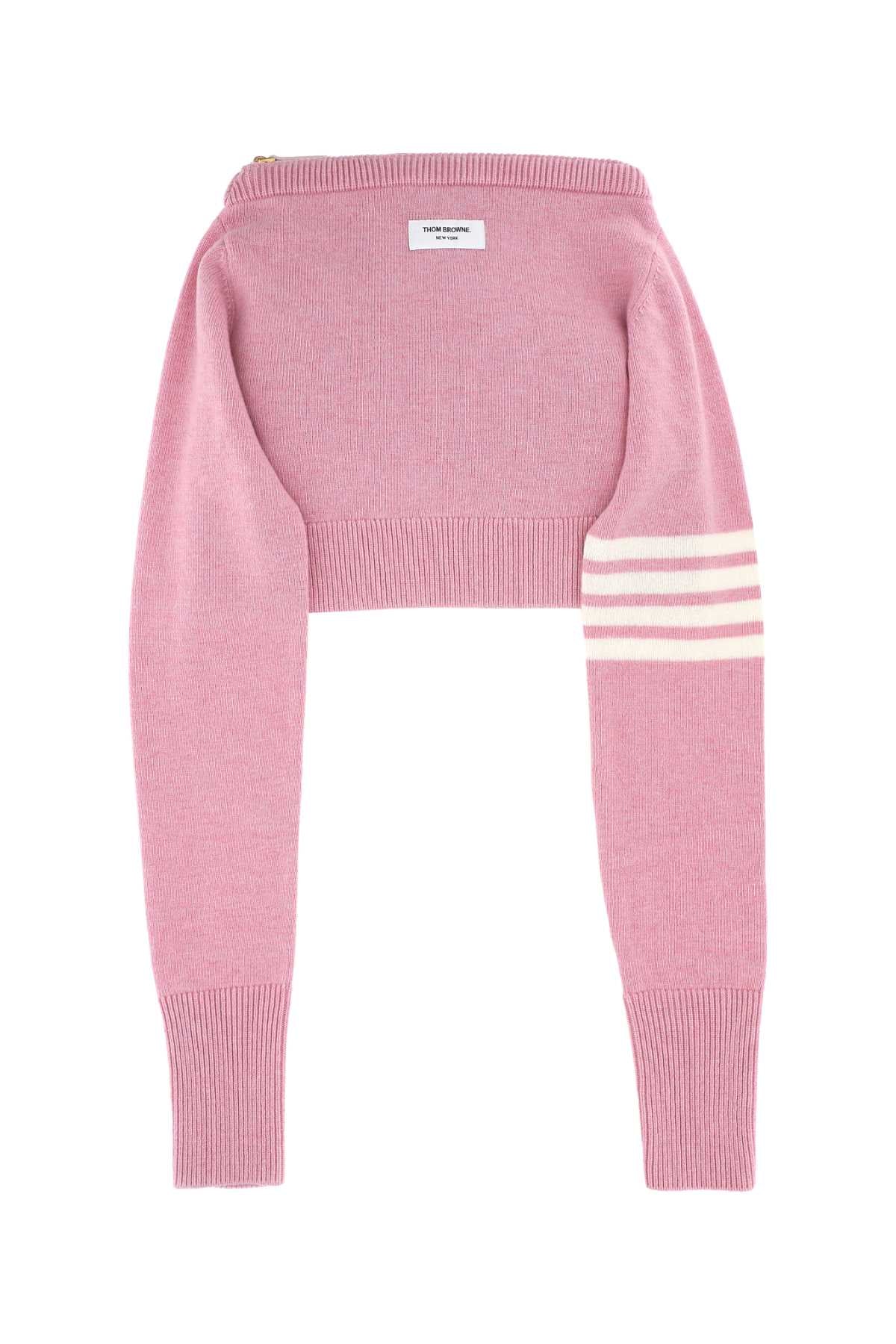 Thom Browne Merino Wool Clutch — Pink