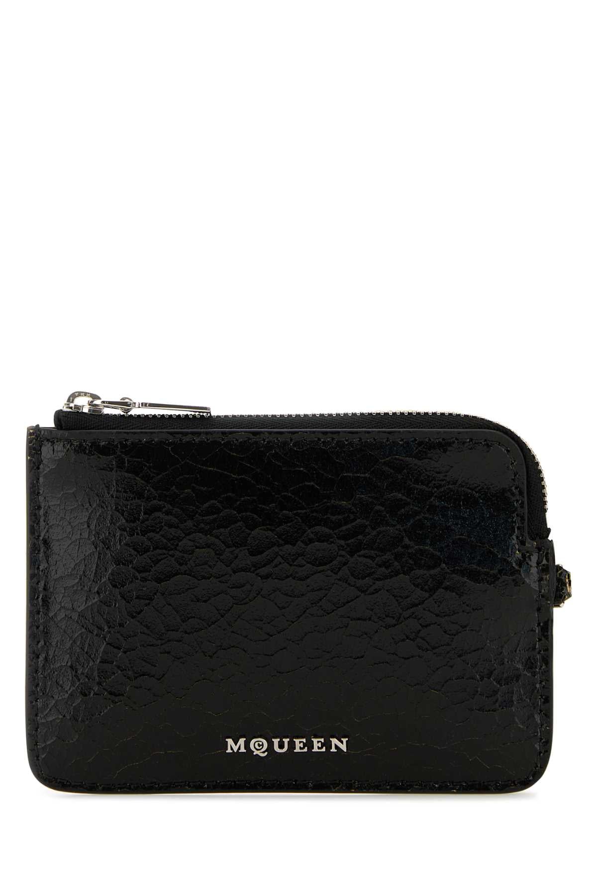 Alexander Mcqueen Coin Card Case — Black Wallet