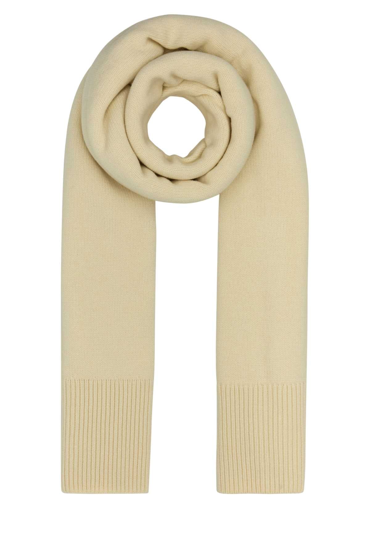 Camilla And Marc Knit Scarf — Beige Exterior: Merino Wool Nylon Scarfs