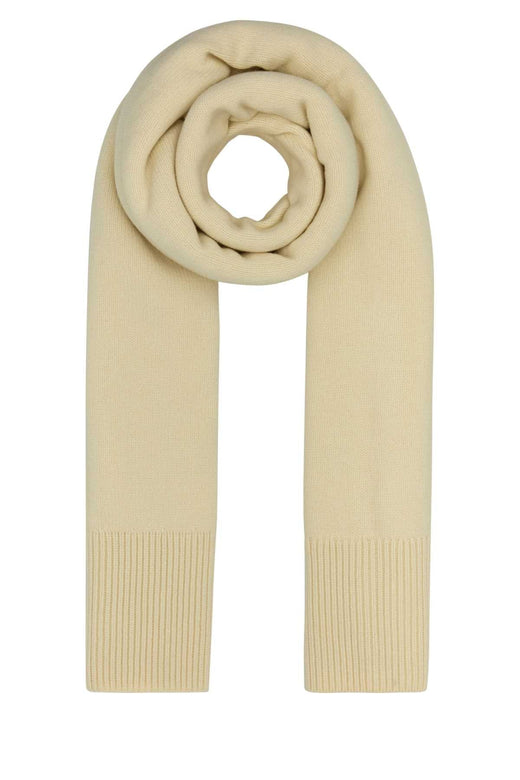 Camilla And Marc Knit Scarf — Beige Exterior: Merino Wool Nylon Scarfs