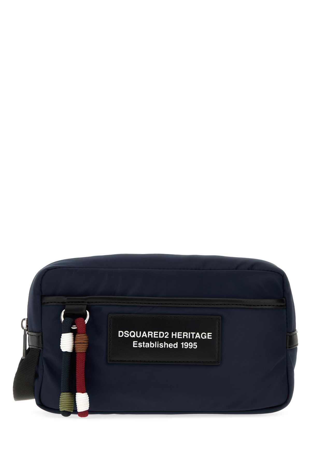 Dsquared2 Heritage Travel Wallet — Navy