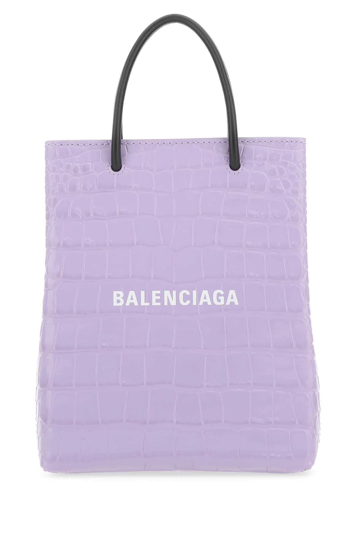 Balenciaga Cover Tote Bag — Purple