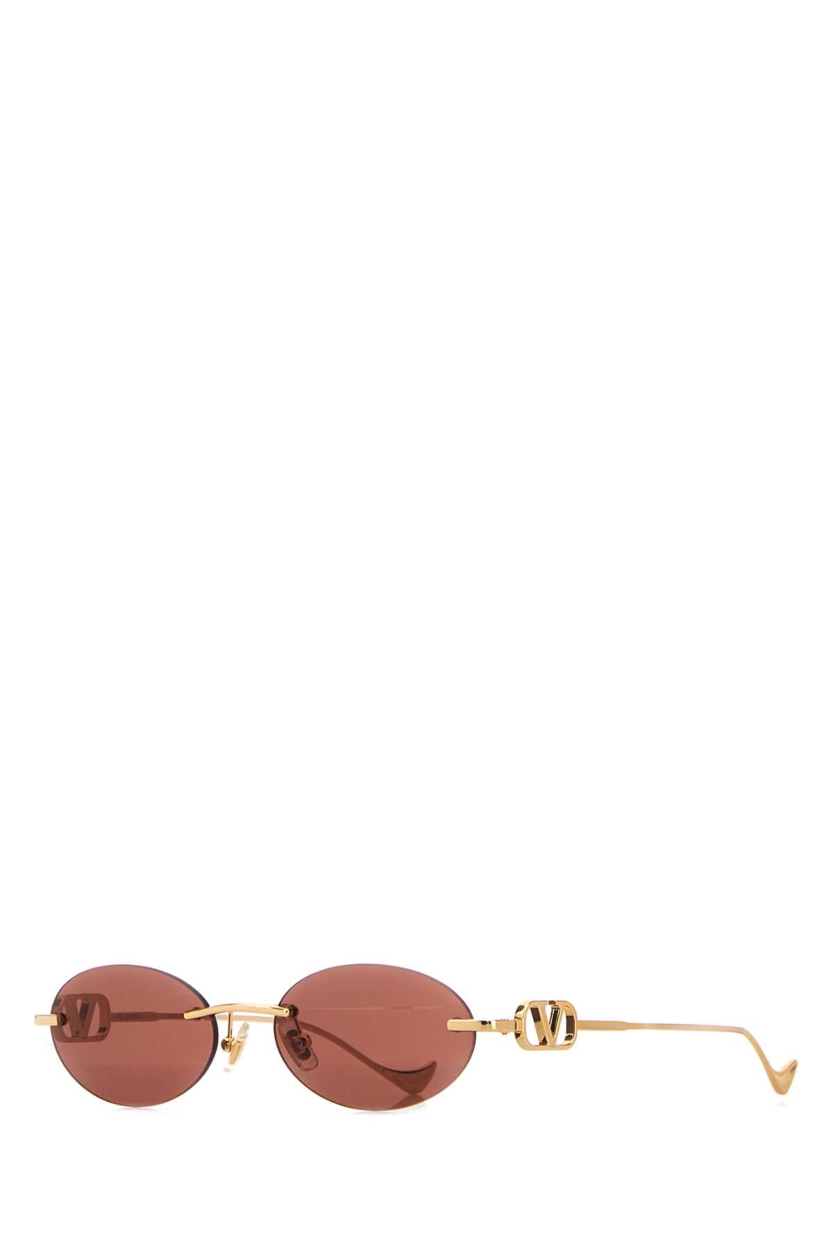 Valentino Garavani Sunglass Gold Metal Sunglasses —