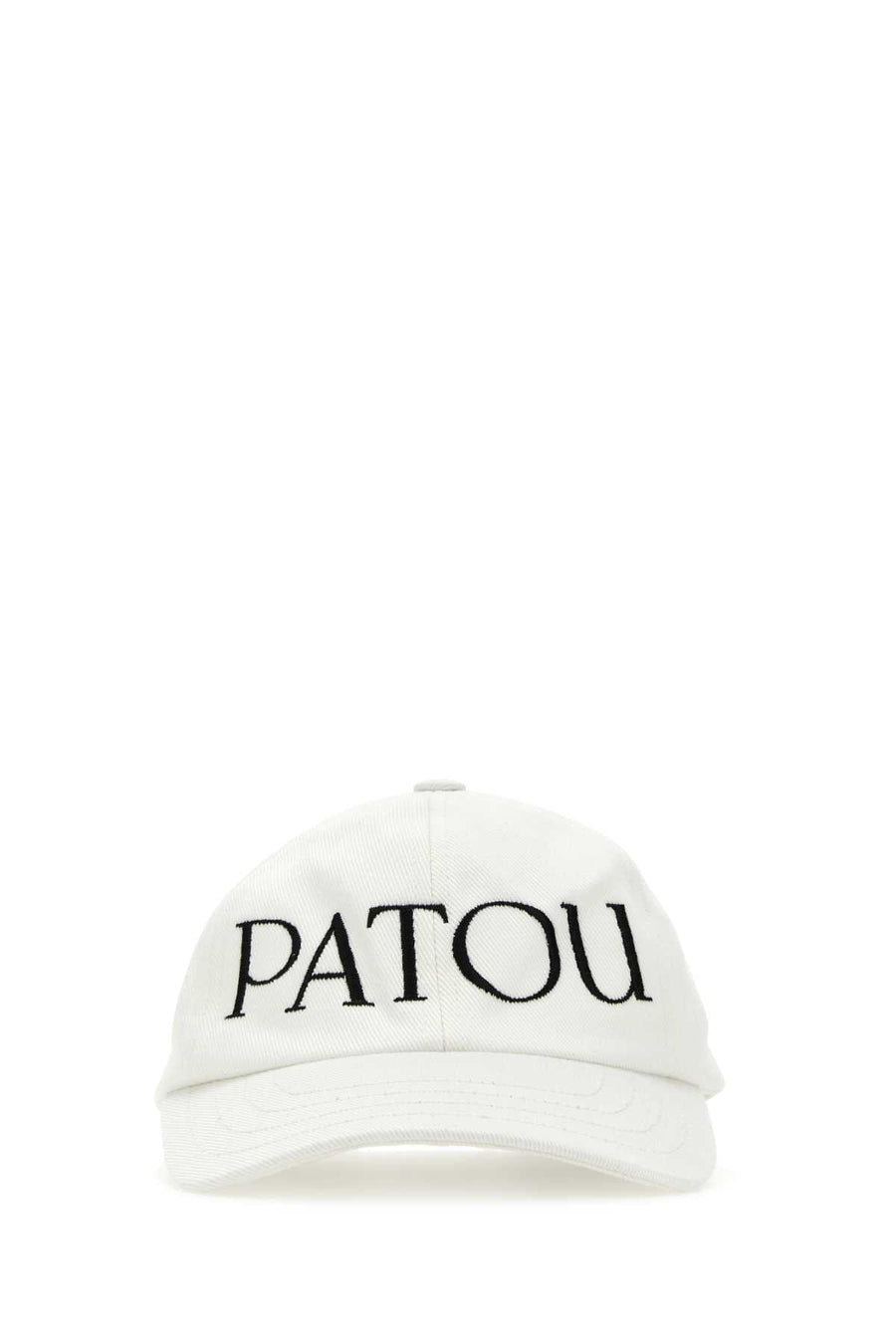 Patou Hat Logo-Embroidered Cotton Baseball Cap — White Co - Caps