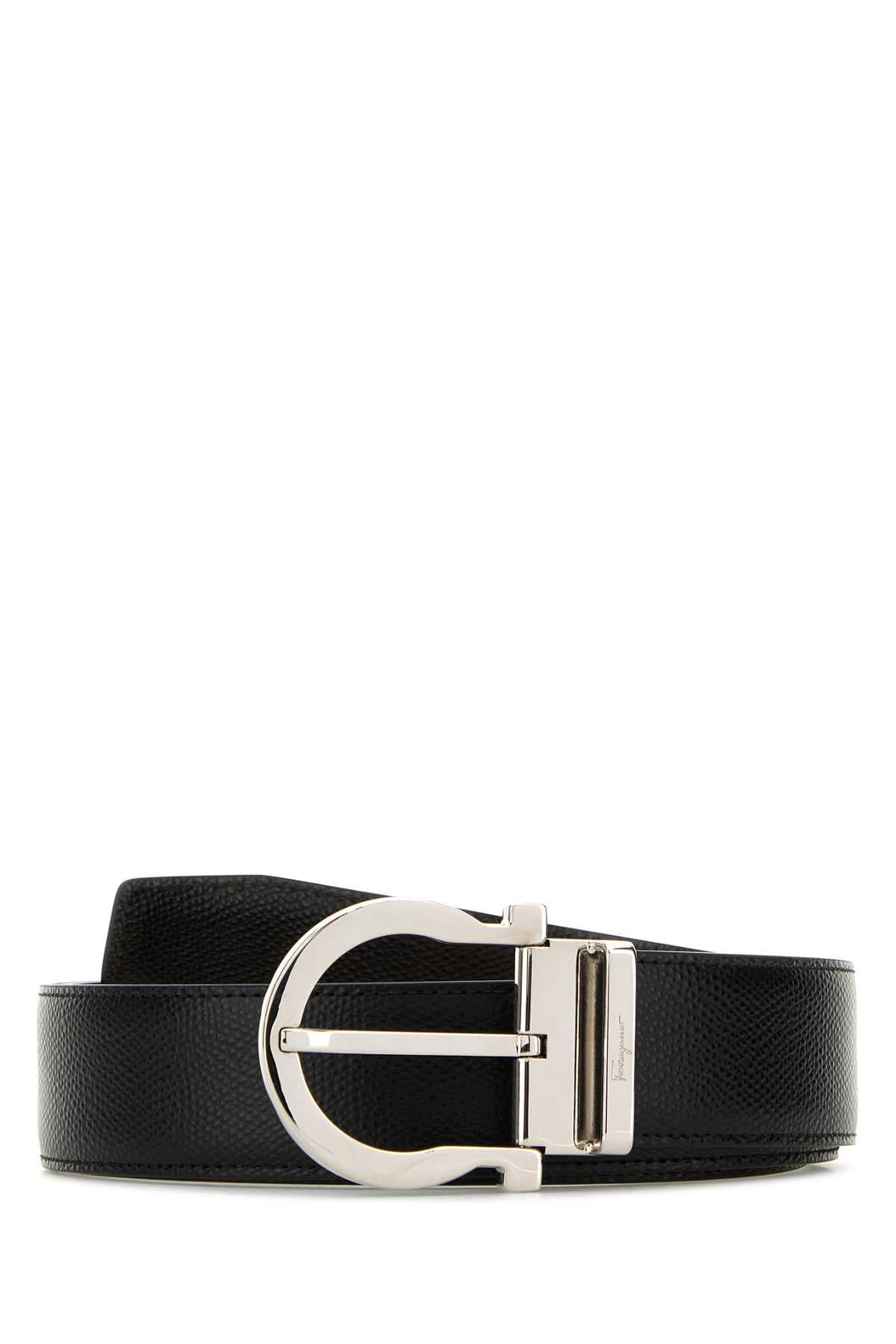 Ferragamo Gancio Belt — Black