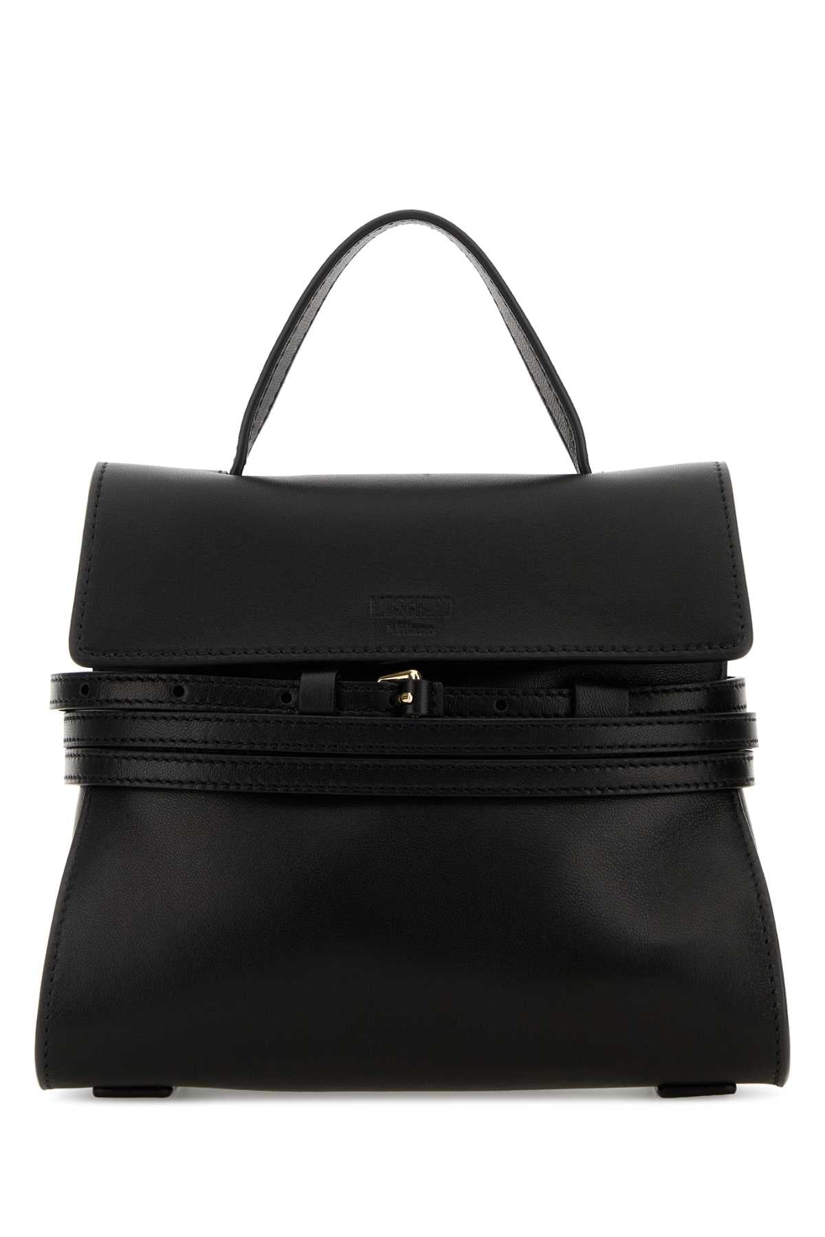 Moschino Top Handle Bag — Black