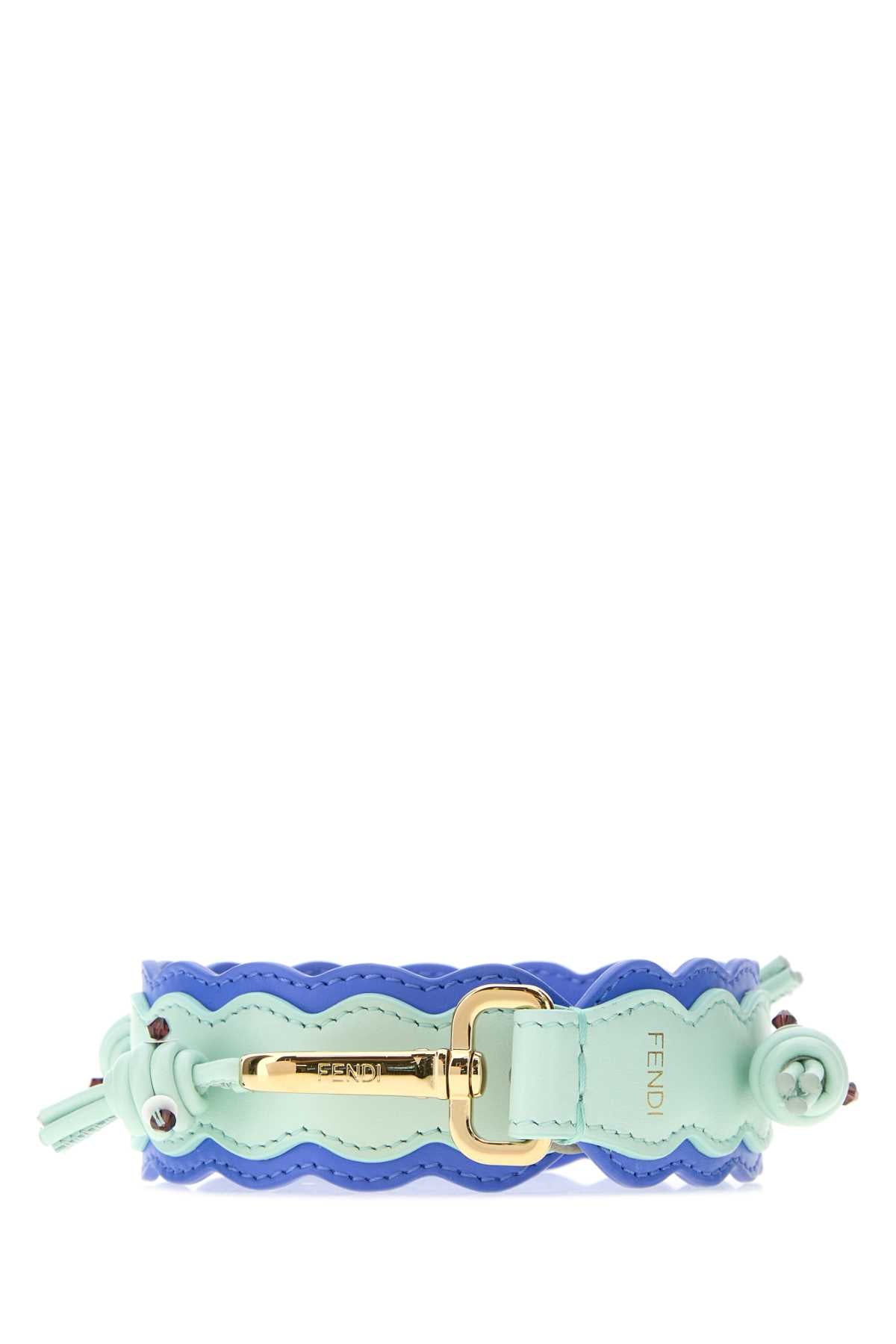 Fendi Strap Belt — Multi (blue-Green) (blue/green)