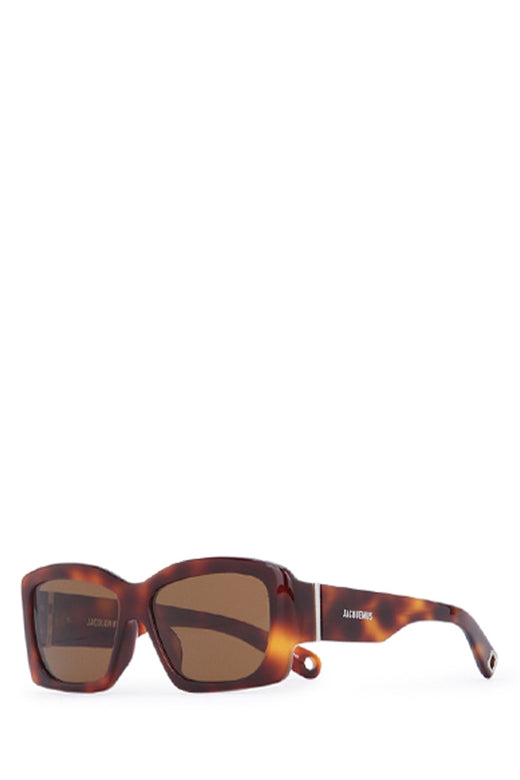 Jacquemus Tortoiseshell Acetate Sunglasses — Brown